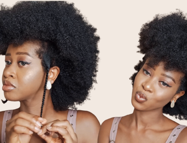 Two Easy Ways To Style Your 4c Hair Under One Minute #youtubeshorts #shorts